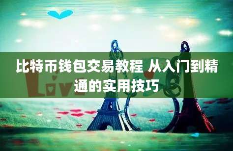 比特币钱包交易教程 从入门到精通的实用技巧