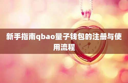 新手指南qbao量子钱包的注册与使用流程