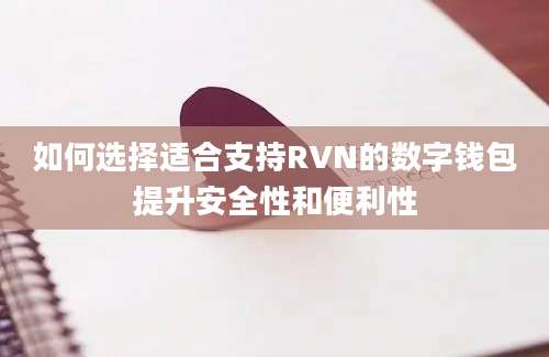 如何选择适合支持RVN的数字钱包提升安全性和便利性