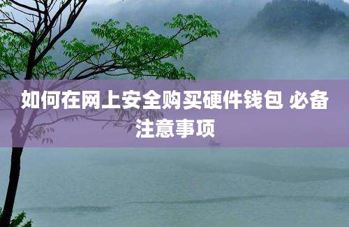 如何在网上安全购买硬件钱包 必备注意事项