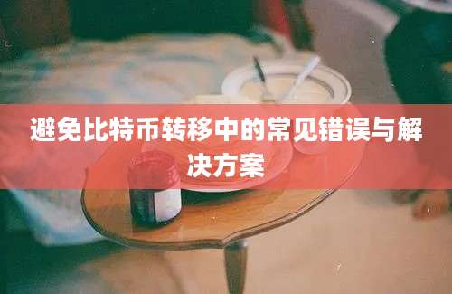 避免比特币转移中的常见错误与解决方案