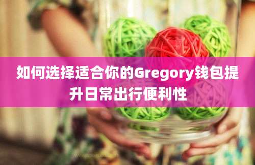 如何选择适合你的Gregory钱包提升日常出行便利性