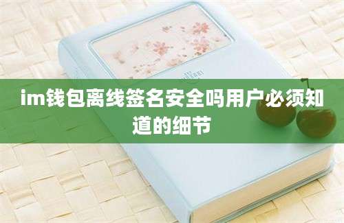 im钱包离线签名安全吗用户必须知道的细节