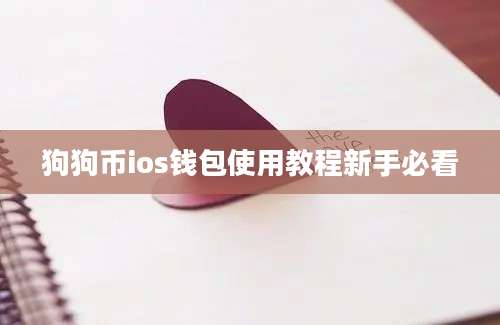 狗狗币ios钱包使用教程新手必看